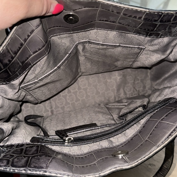 Michael Kors Hamilton Crocodile Embossed Studded Bag - Picture 4 of 4